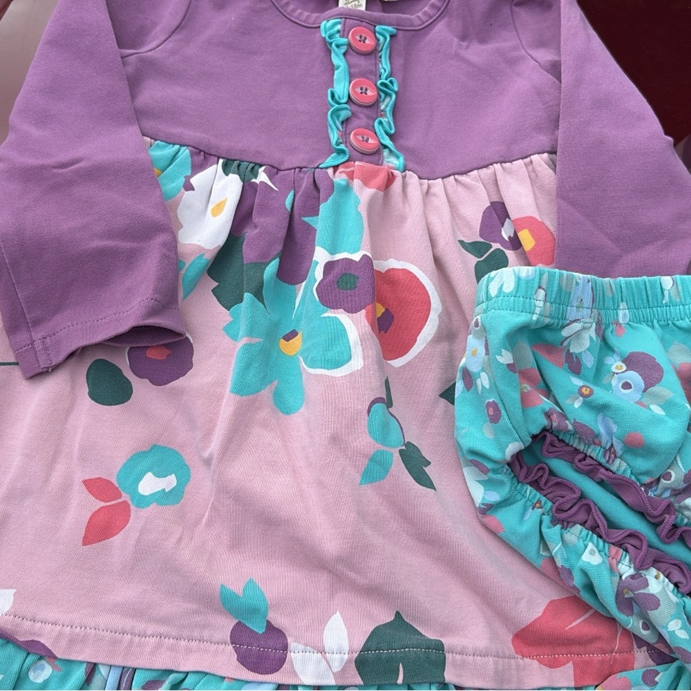 Matilda Jane Purple and Teal Kids Matching Set
